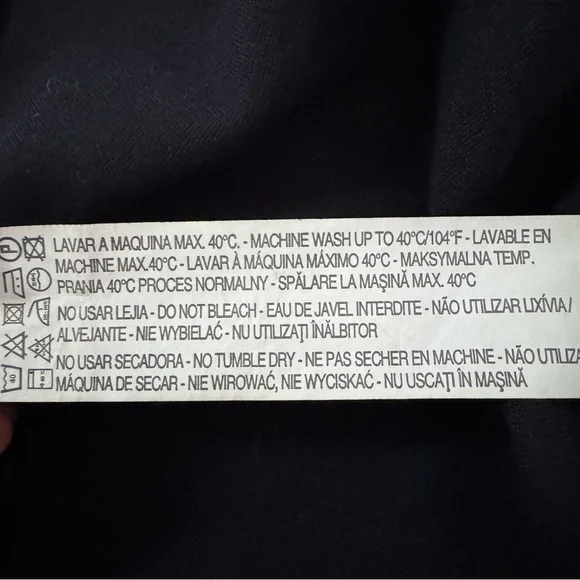 Zara Navy Dress with Bow Accent - Picture 9 of 9